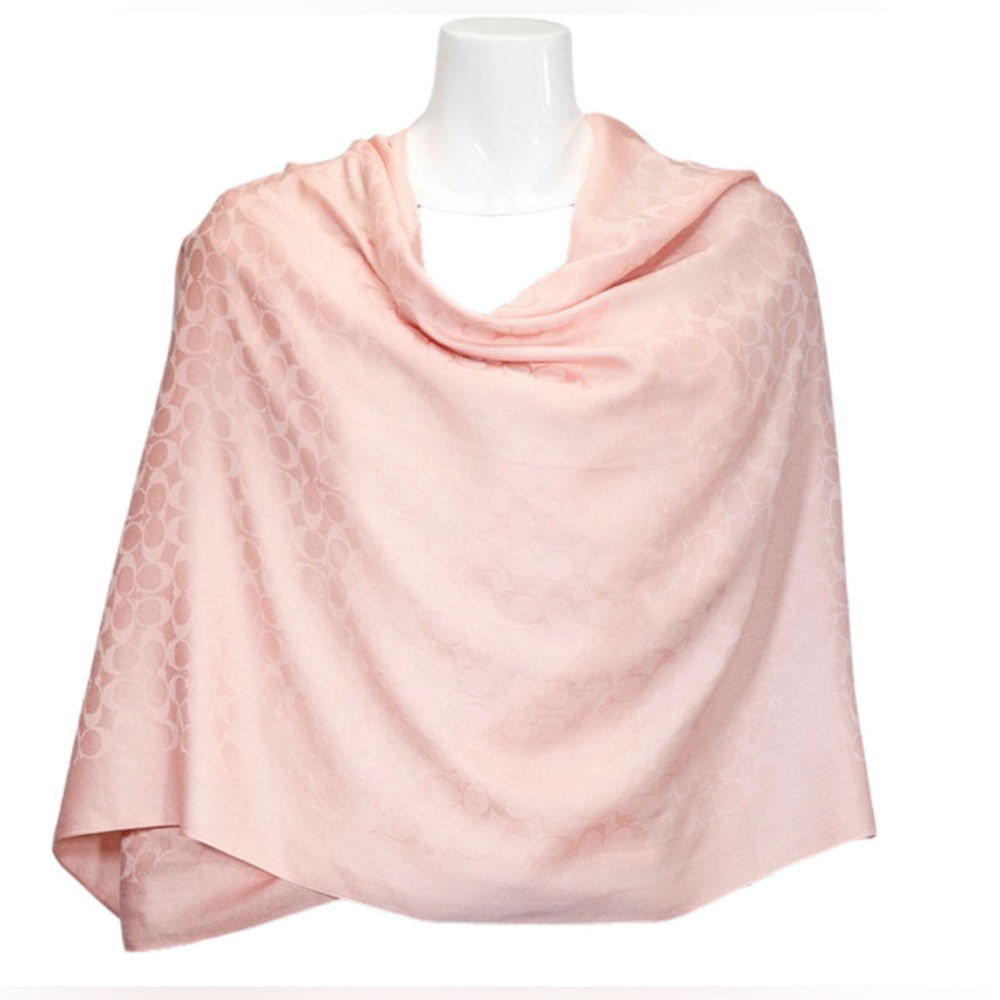 Coach Signature Logo Wrap Scarf Shawl